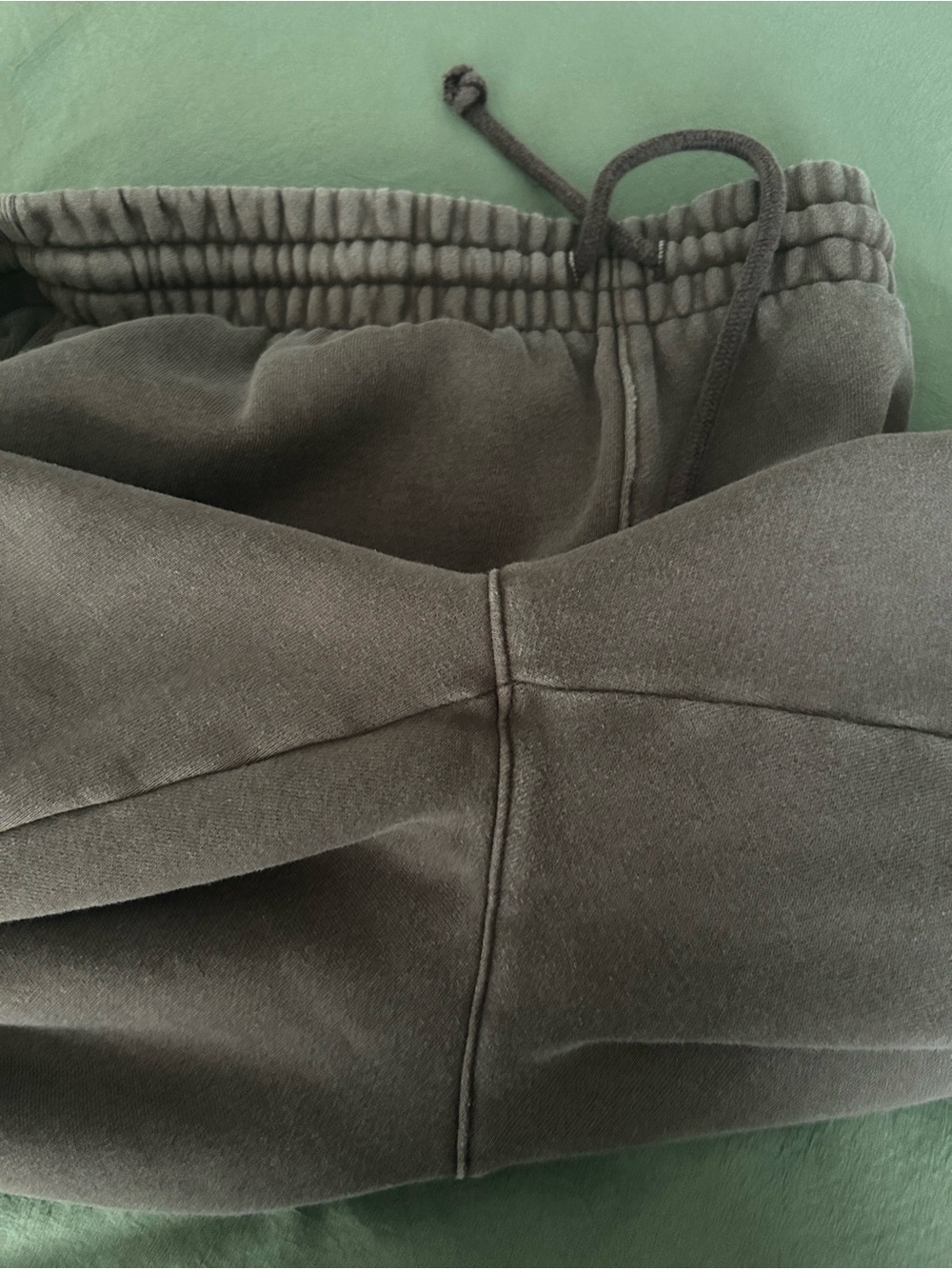 TNA Women’s Stone Washed Brown Drawstring Jogger Sweatpants - Picture 8 of 11